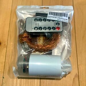 Battery Operated Copper String Lights with Remote - Warm White